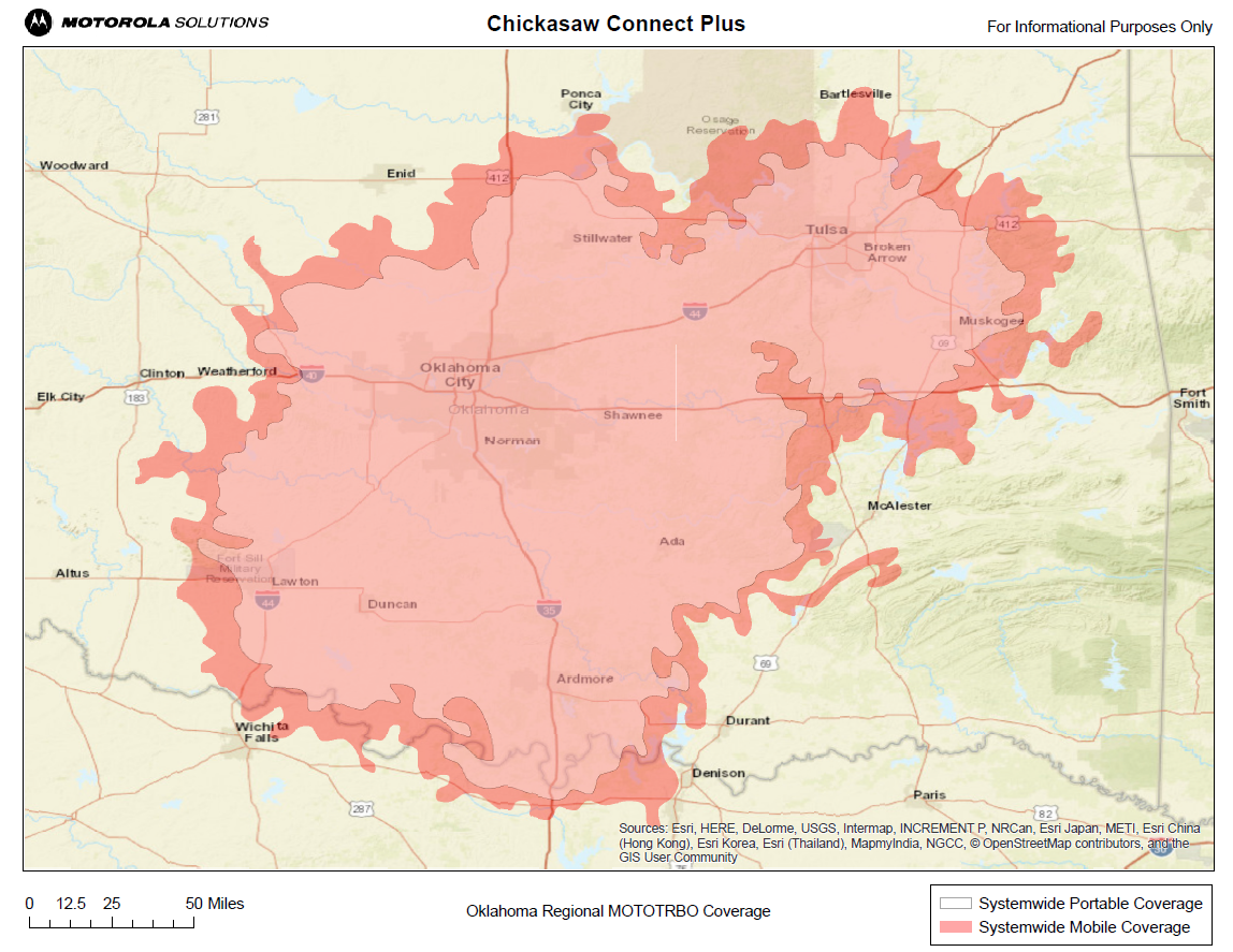 CPC Wide Area Radio Network Map